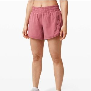 Lululemon Track That Shorts in Cherry Tint